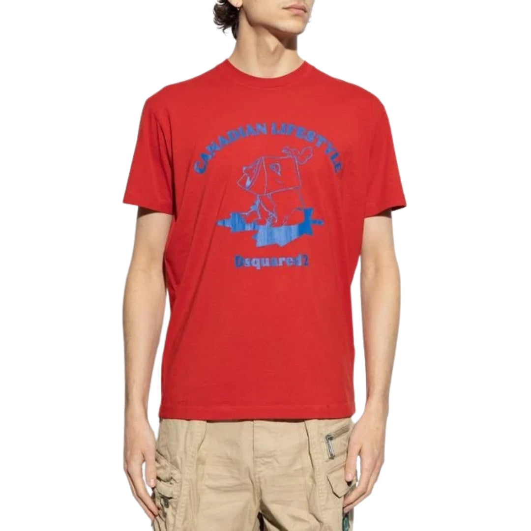 Dsquared2 Bear T-Shirt Red M