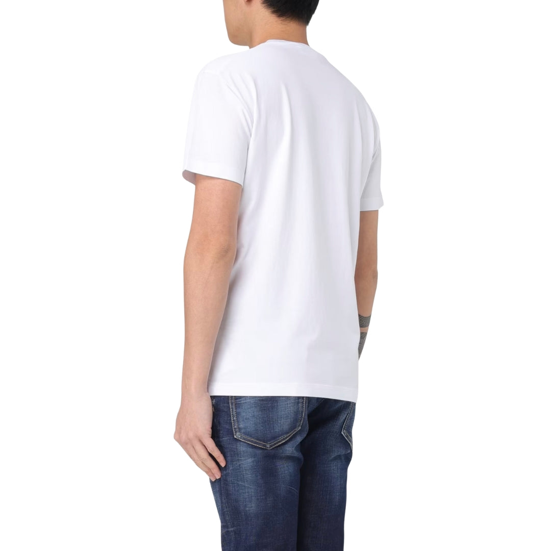 Dsquared2 Cool Fit Dsquared2 Milano T-Shirt White Ochre Print S