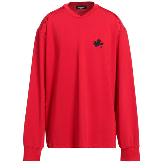 DSQUARED2 D2 Maple Logo Red Sweater S