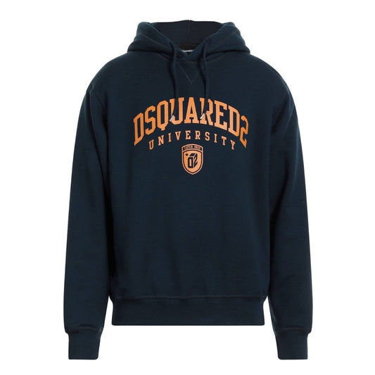 Dsquared2 Cool Fit Varsity Design Dark Navy Blue Hoodie