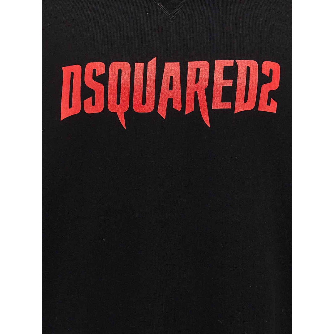 Dsquared2 Printed Hoodie Black M
