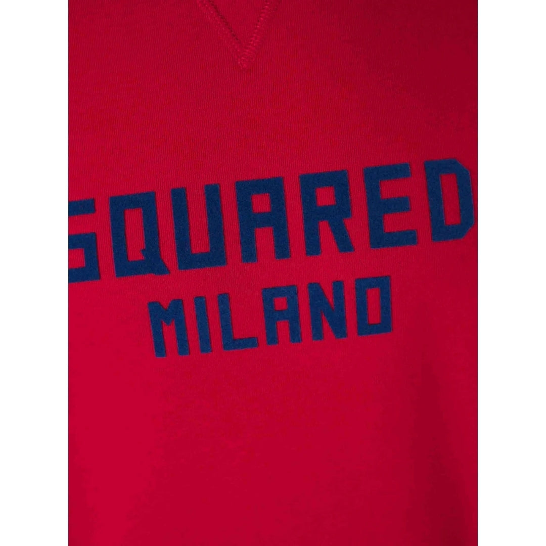 DSQUARED2 Cool Fit Milano Crew Neck Red Jumper M