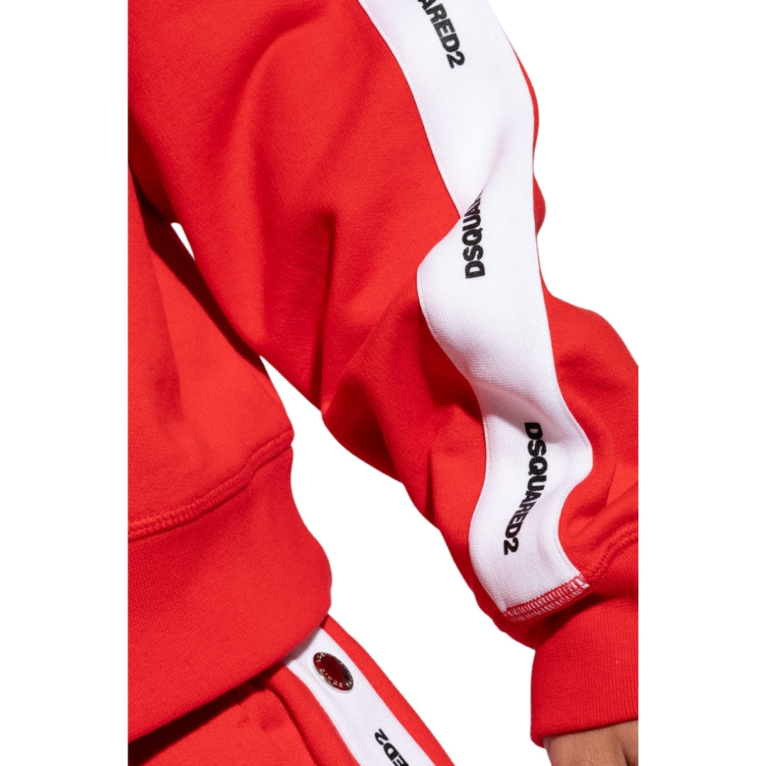DSQUARED2 Logo Tape Red Track Jacket M