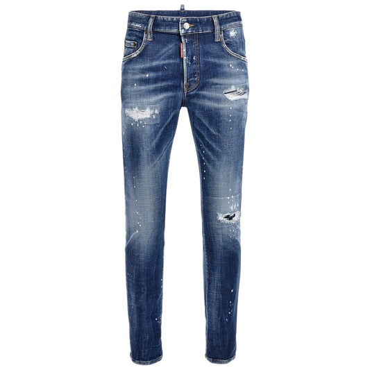 DSQUARED2 Super Twinky Jean Reinforced Worn Denim Wash Blue Jeans W30