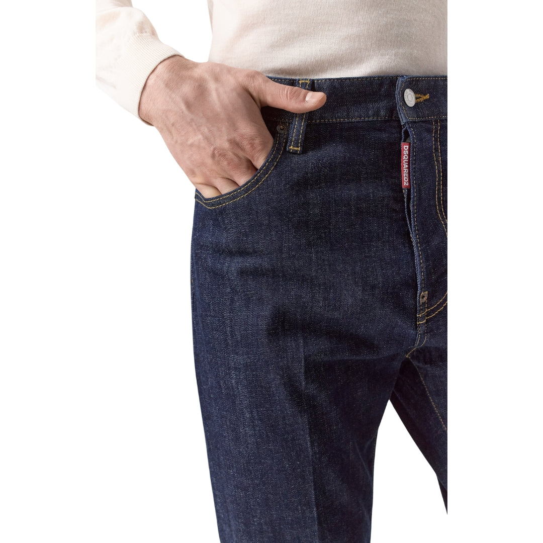 Dsquared2 Navy Blue Skater Denim Jeans W28