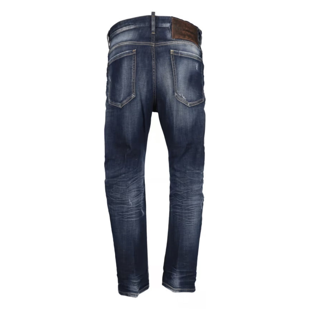Dsquared2 Dark Desert Wash Bro Jeans Navy Blue W32