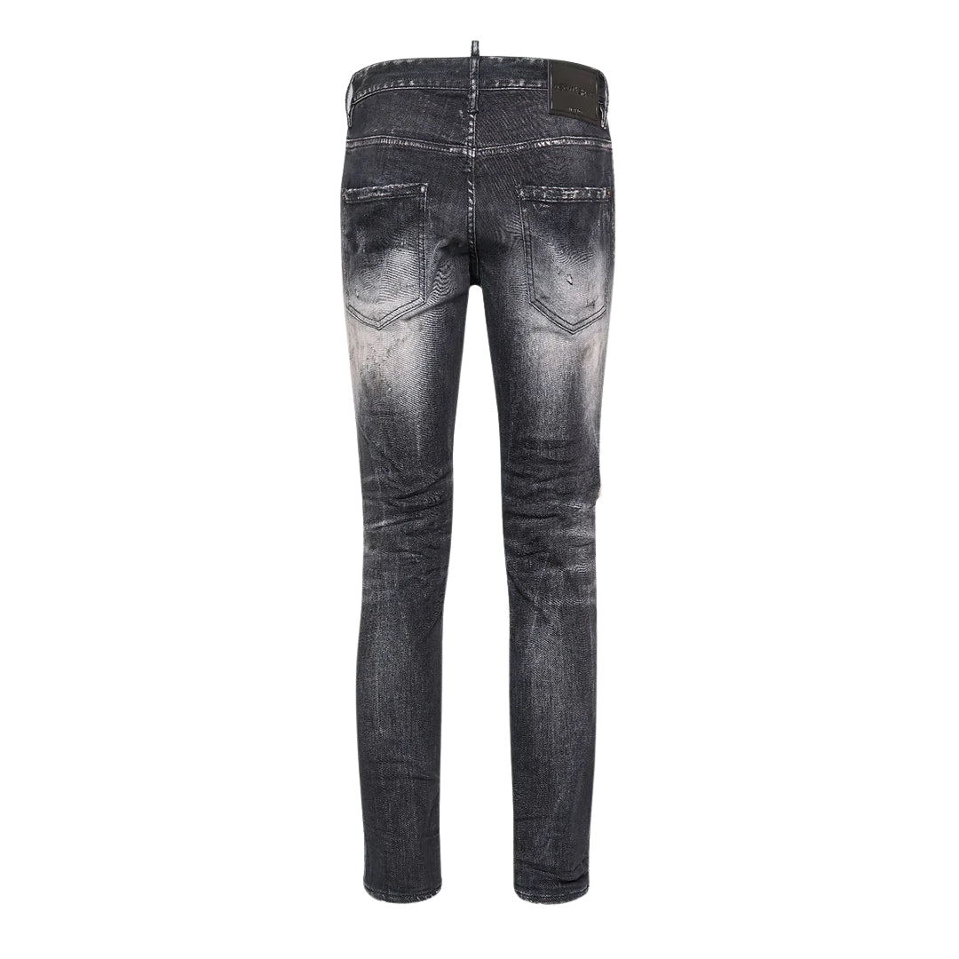 Dsquared2 Black Jet Set Wash Skater Jeans W32