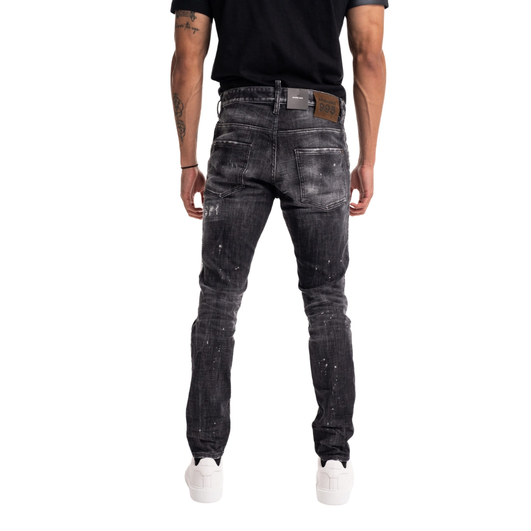 Dsquared2 Rocky Mountains Wash Skater Jeans Black W28