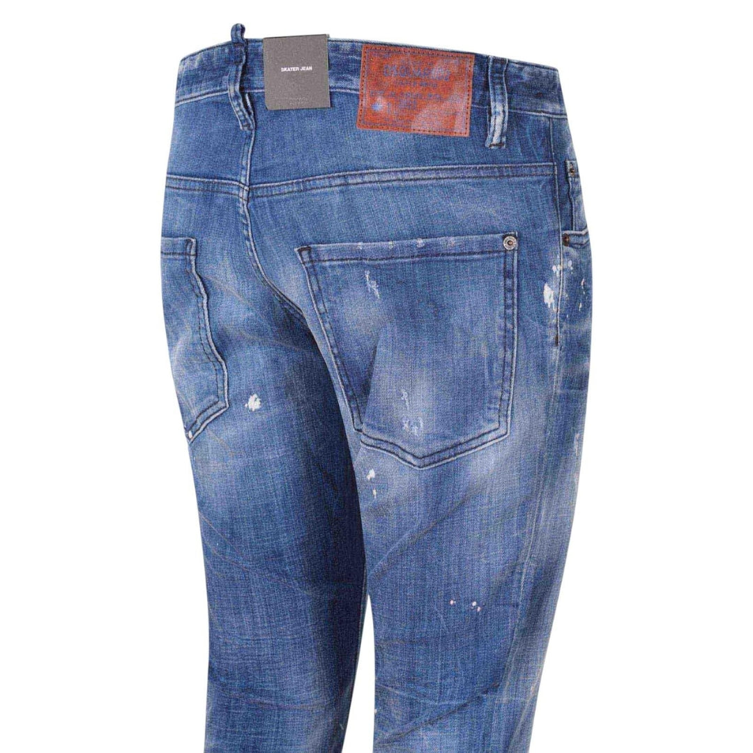 Dsquared2 Filo Wash Skater Jeans Navy Blue W26