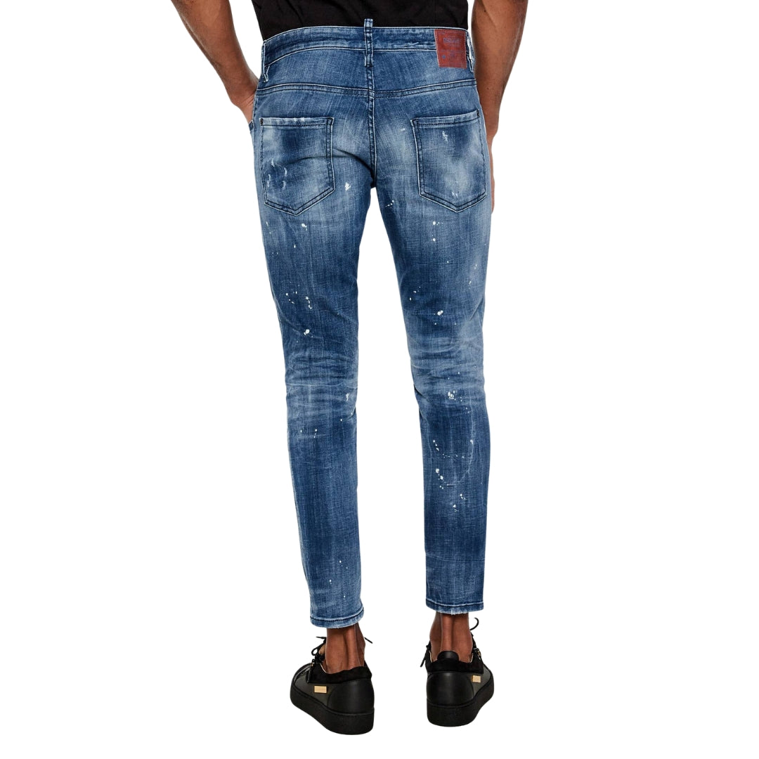 Dsquared2 Filo Wash Skater Jeans Navy Blue W26