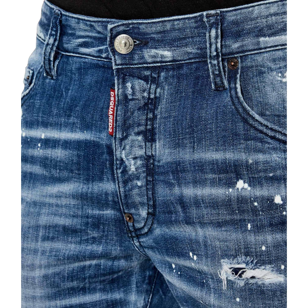 Dsquared2 Filo Wash Skater Jeans Navy Blue W26