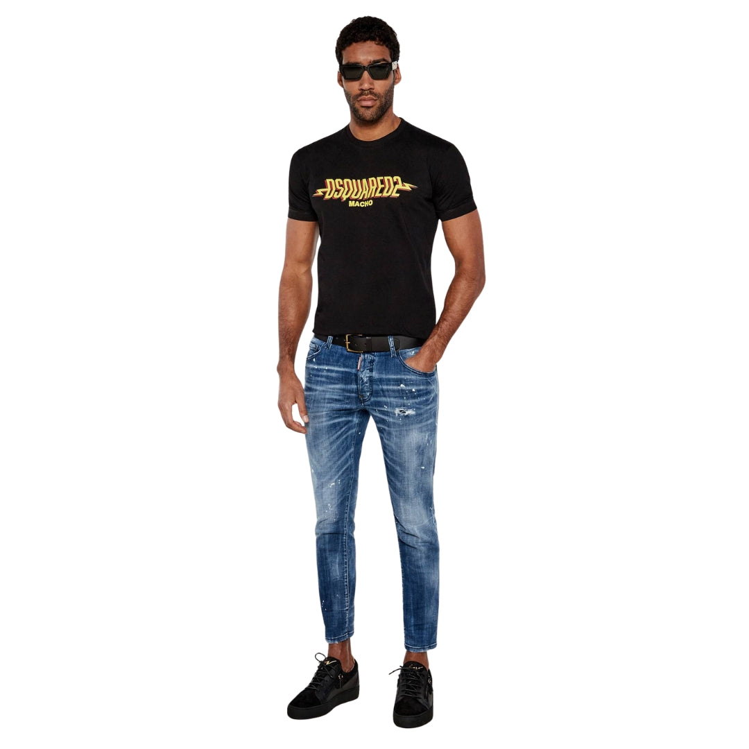 Dsquared2 Filo Wash Skater Jeans Navy Blue W26