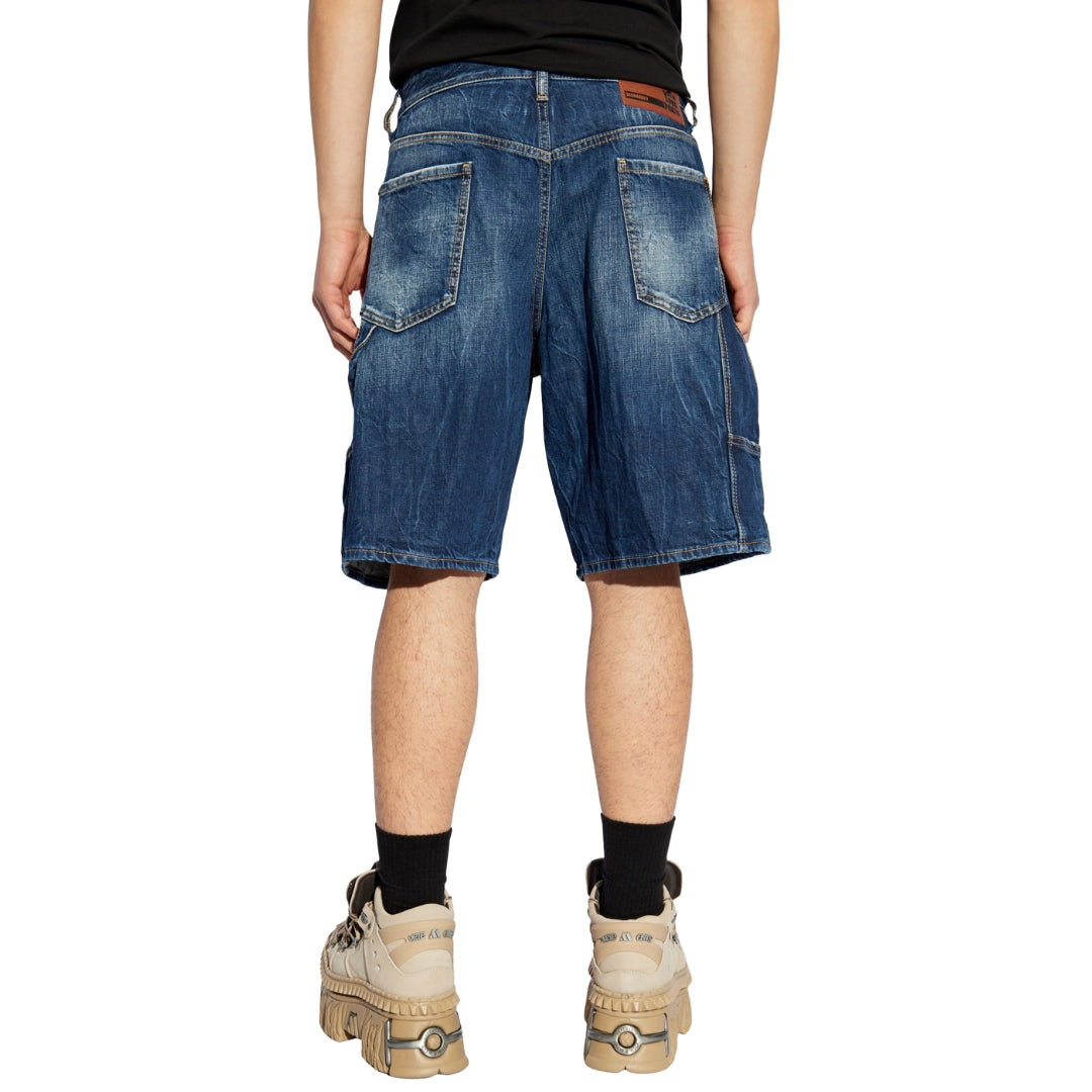 Dsquared2 Dark Semplice Carpenter Shorts Navy Blue W30