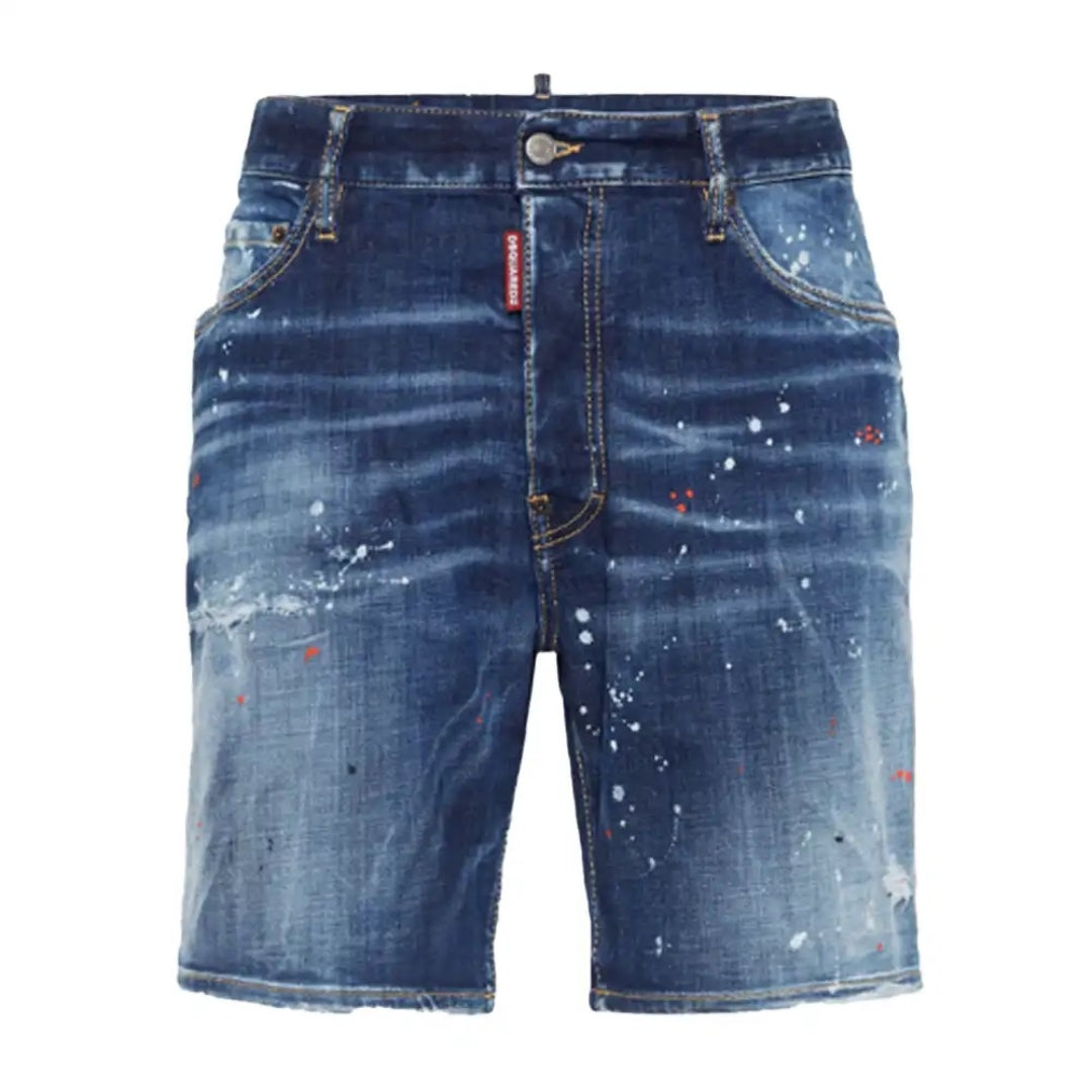 Dsquared2 Medium Easy Wash Marine Shorts Navy Blue W30