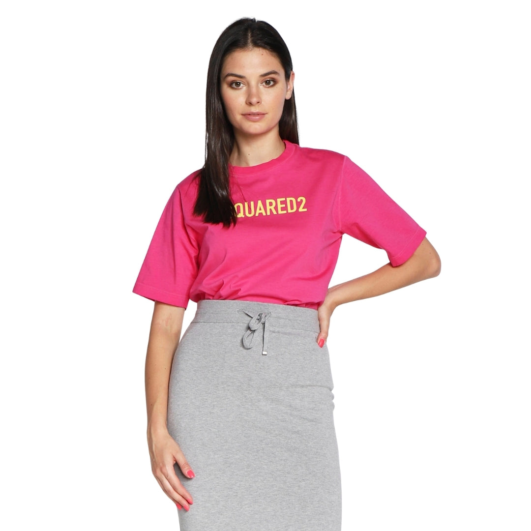 DSQUARED2 Eco Dyed Easy Hot Pink  T-Shirt M
