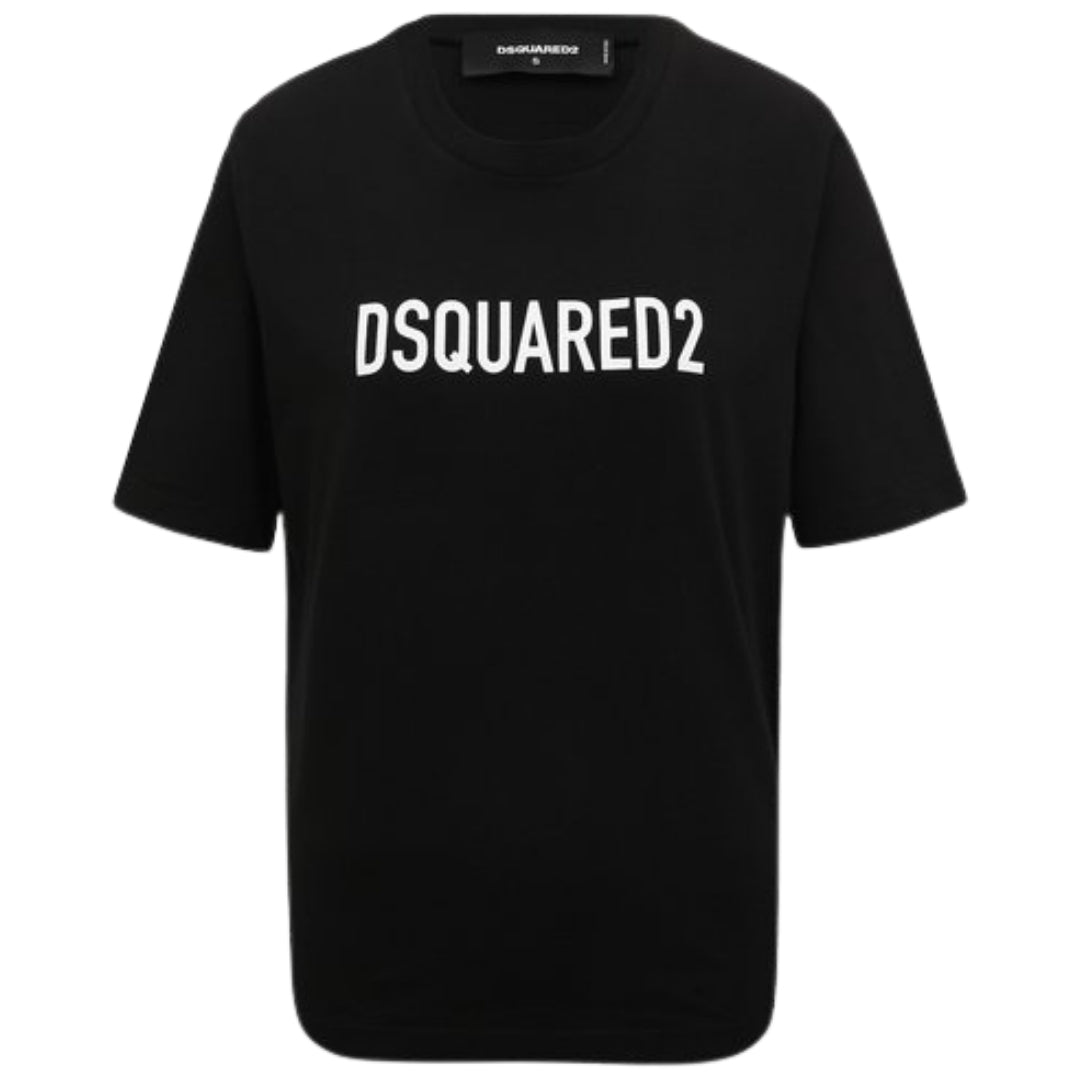 DSQUARED2 Bold Logo Print Black  T-Shirt XS