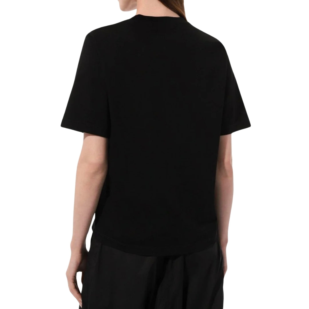 DSQUARED2 Pixel Leaf Logo Print Crew Neck Black  T-Shirt XXS