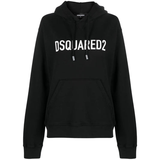 DSQUARED2 Cool Fit Brand Logo Black Hoodie S