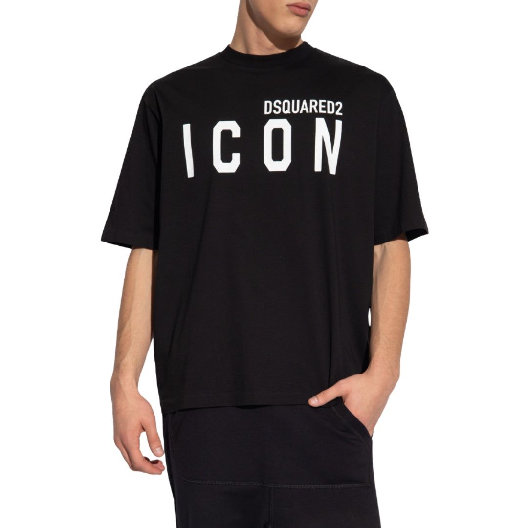 Dsquared2 Icon Logo T-Shirt Black White XXL
