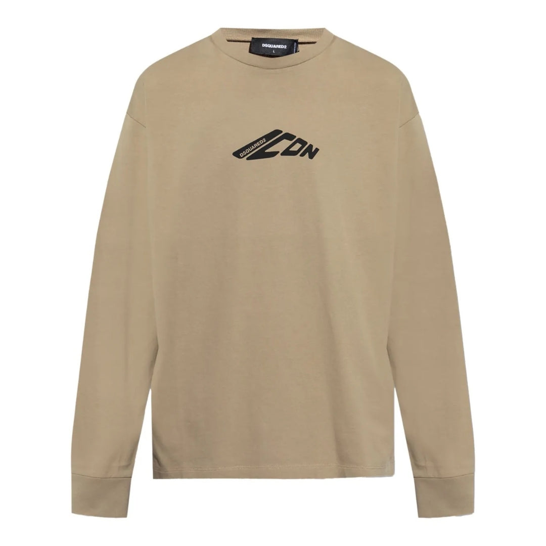 Dsquared2 Icon-Print T-Shirt Khaki M