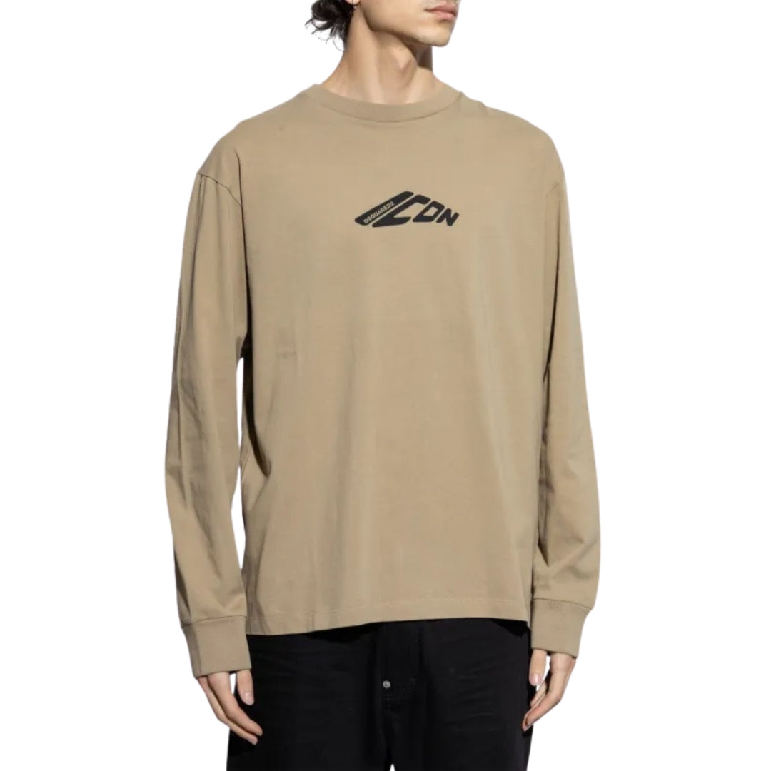 Dsquared2 Icon-Print T-Shirt Khaki M