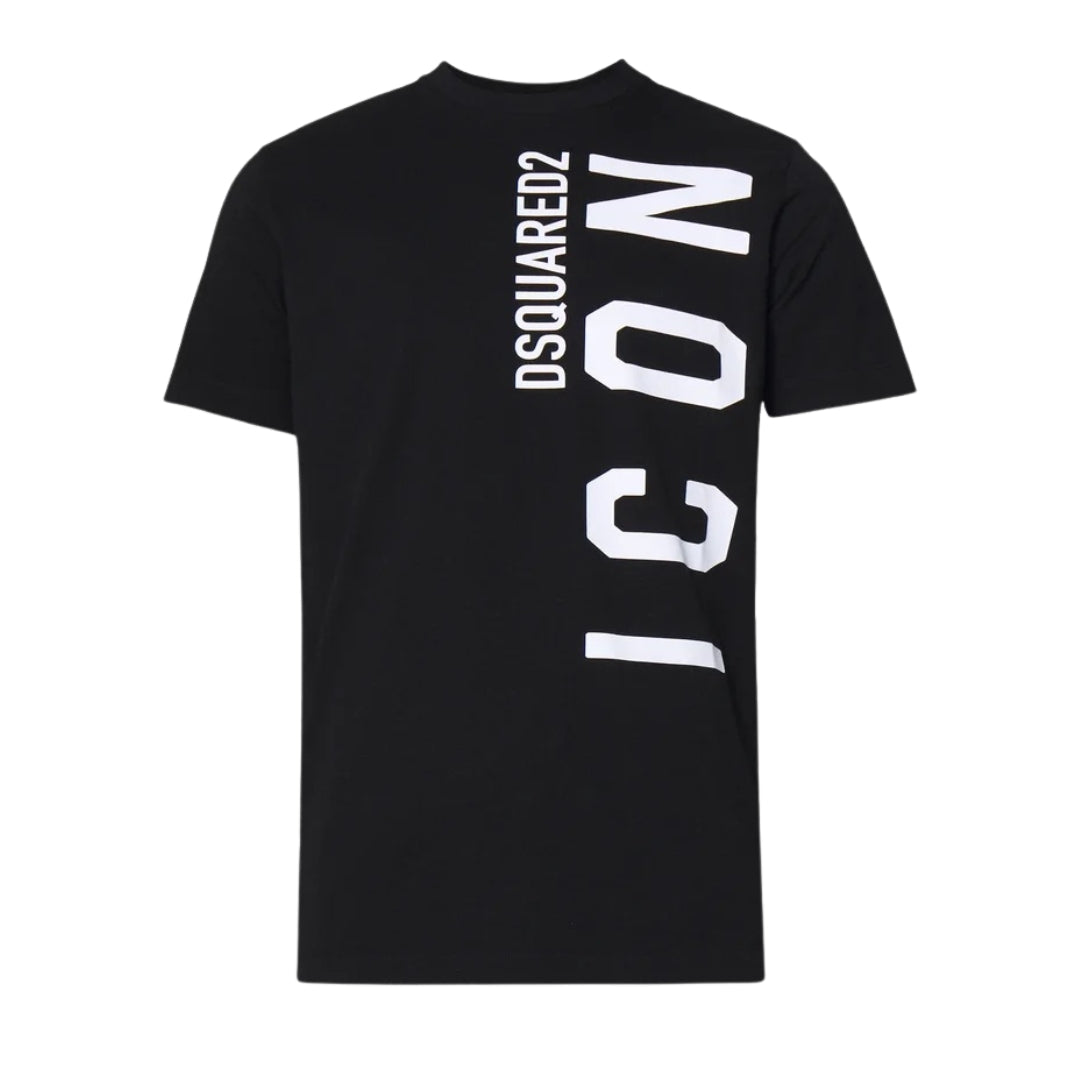 Dsquared2 Logo T-Shirt Black White Print S