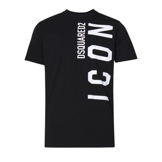 Dsquared2 Logo T-Shirt Black White Print S