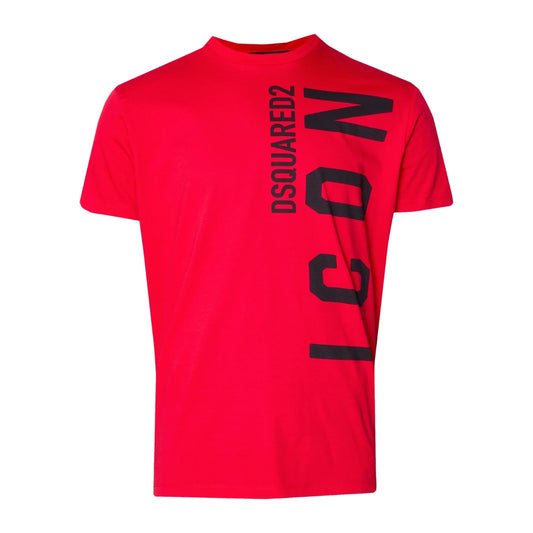 Dsquared2 Small Icon Logo T-Shirt Red Black Print S