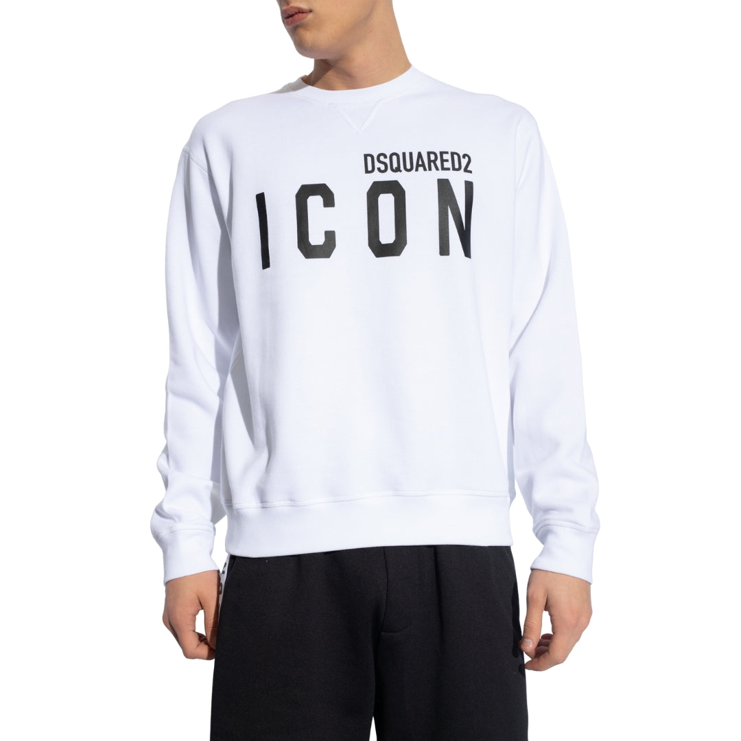 Dsquared2 Icon Cool Sweatshirt White Black XS