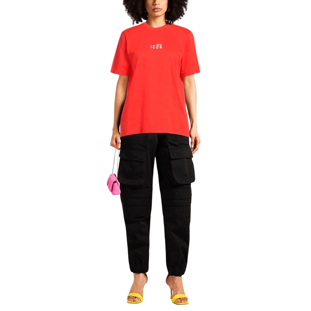 DSQUARED2 Icon Small Chest Logo Red  T-Shirt S