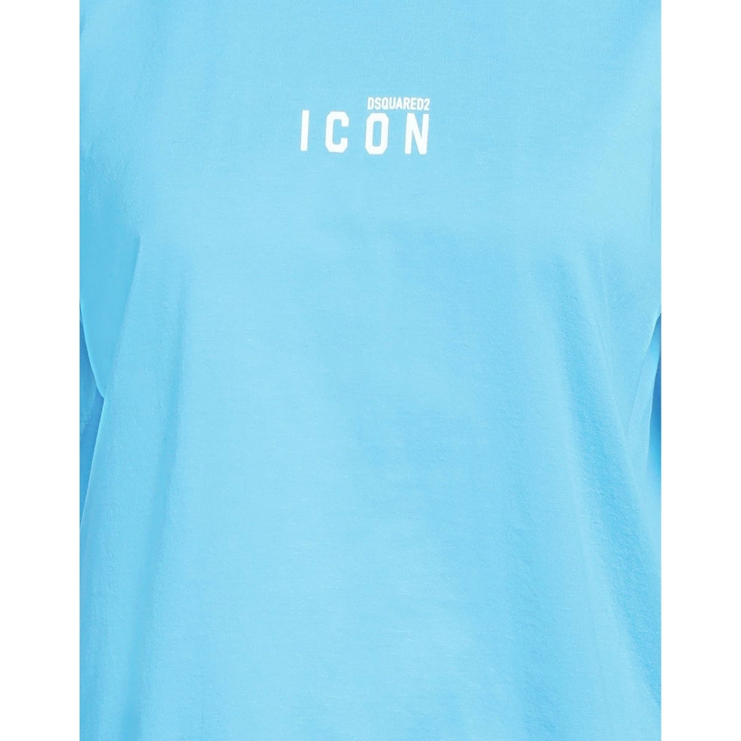 DSQUARED2 Icon Small Chest Logo Light Blue  T-Shirt XS