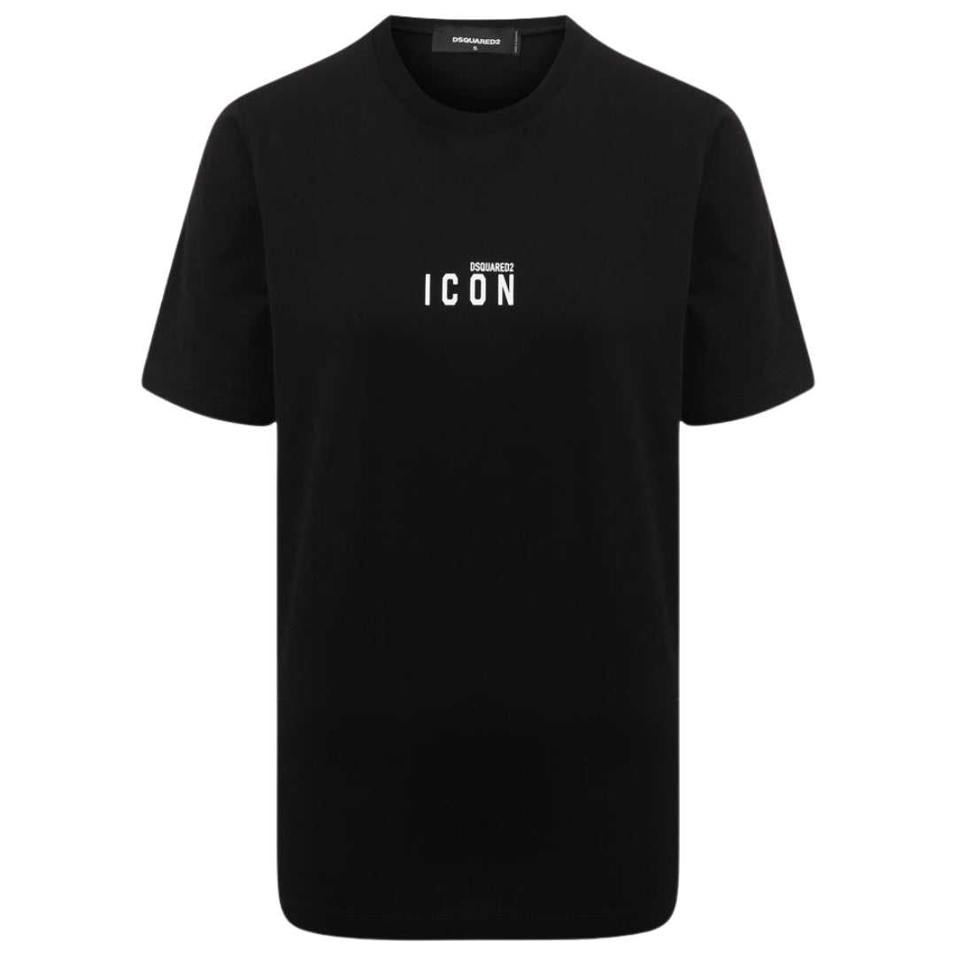 DSQUARED2 Icon Small Chest Logo Black  T-Shirt XXS