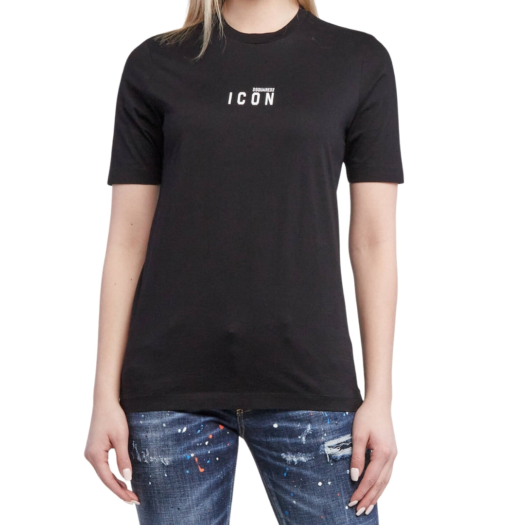 DSQUARED2 Icon Small Chest Logo Black  T-Shirt XXS