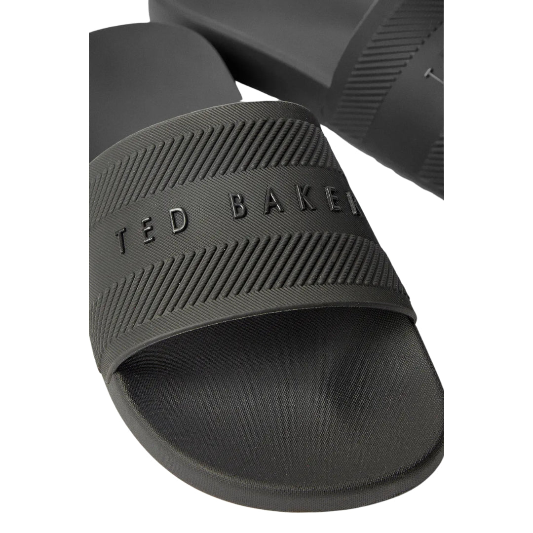 Ted Baker Seenen Rubber Pool Black Slide