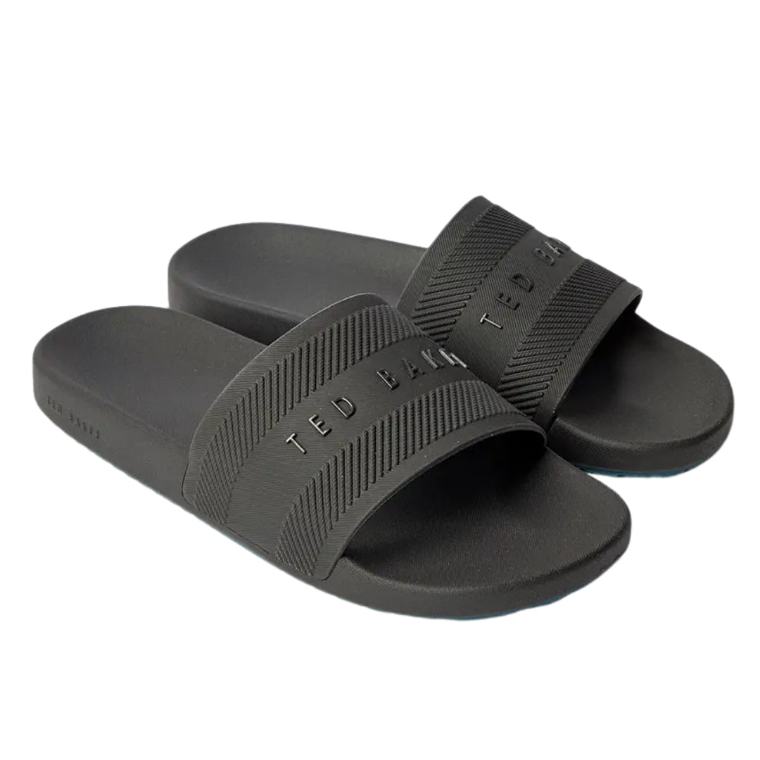 Ted Baker Seenen Rubber Pool Black Slide