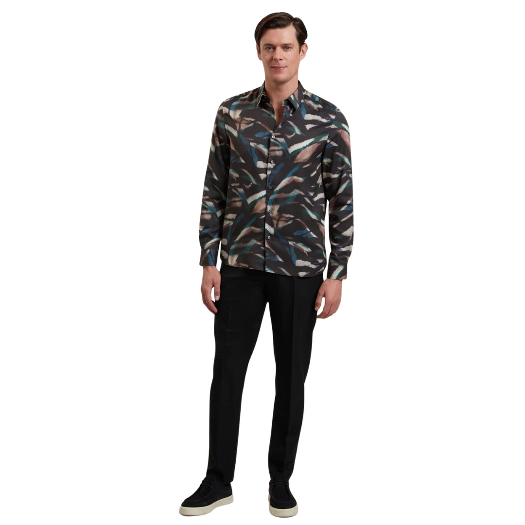 Ted Baker Selwynt Lightweight Wool Blend Black Trousers