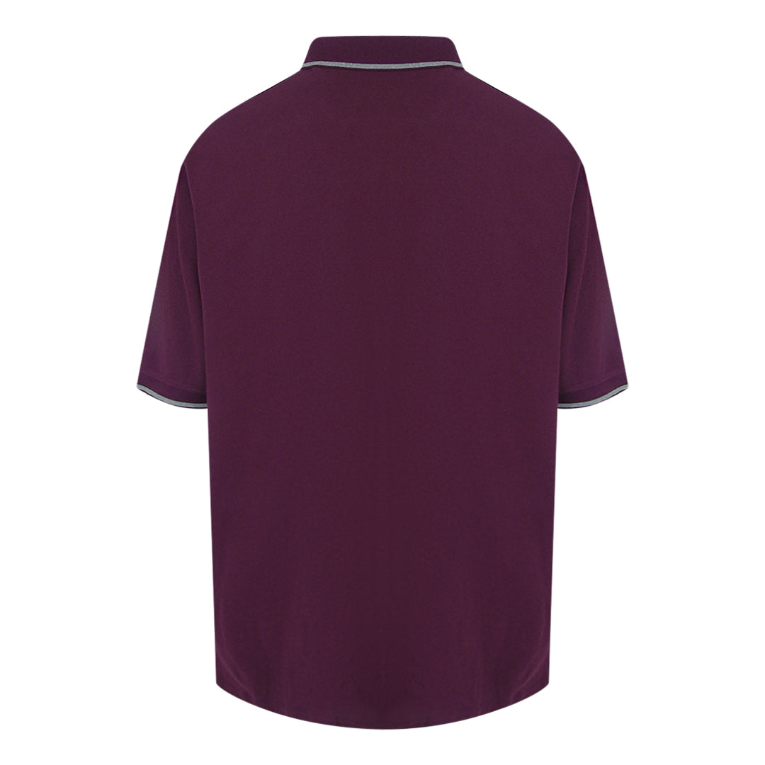 Lyle & Scott Tipped Polo Shirt Burgundy XL