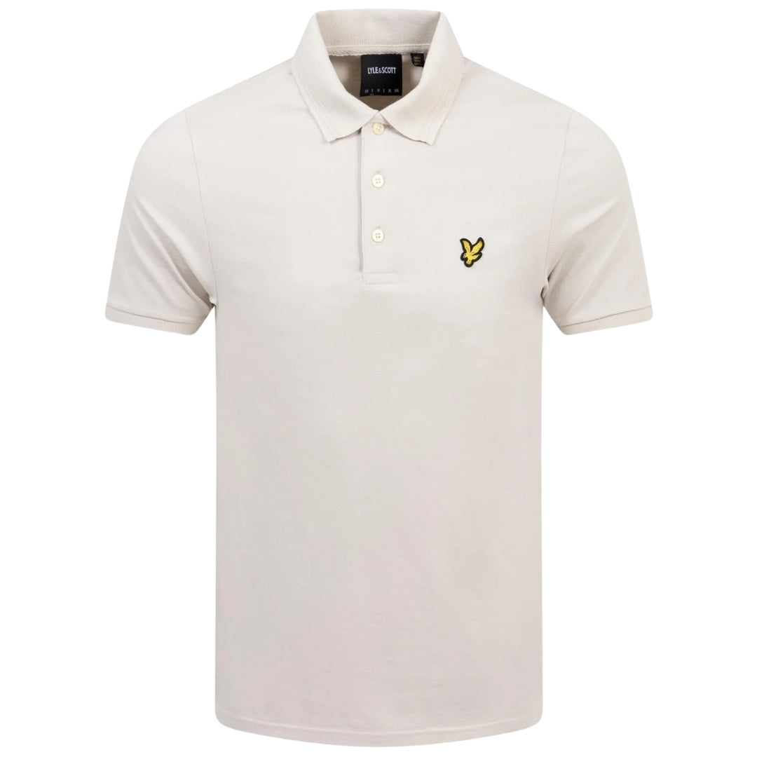 Lyle & Scott Rally Tipped Polo Shirt Beige S