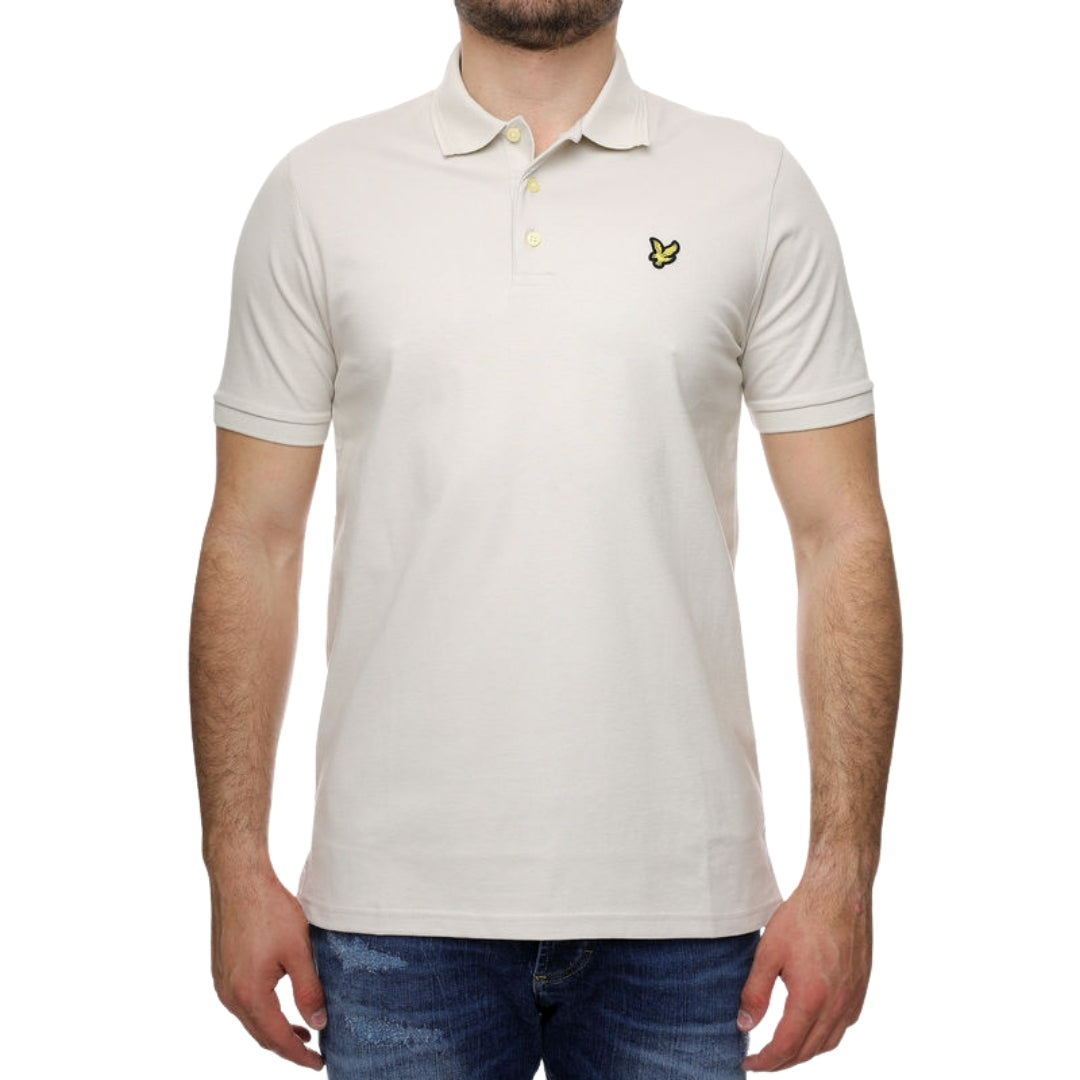 Lyle & Scott Rally Tipped Polo Shirt Beige S