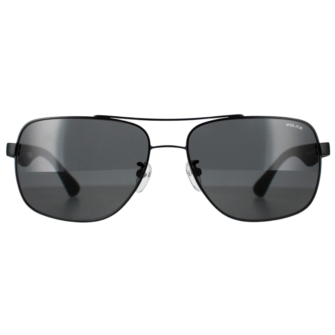 Police Semi-Matte Black Sunglasses