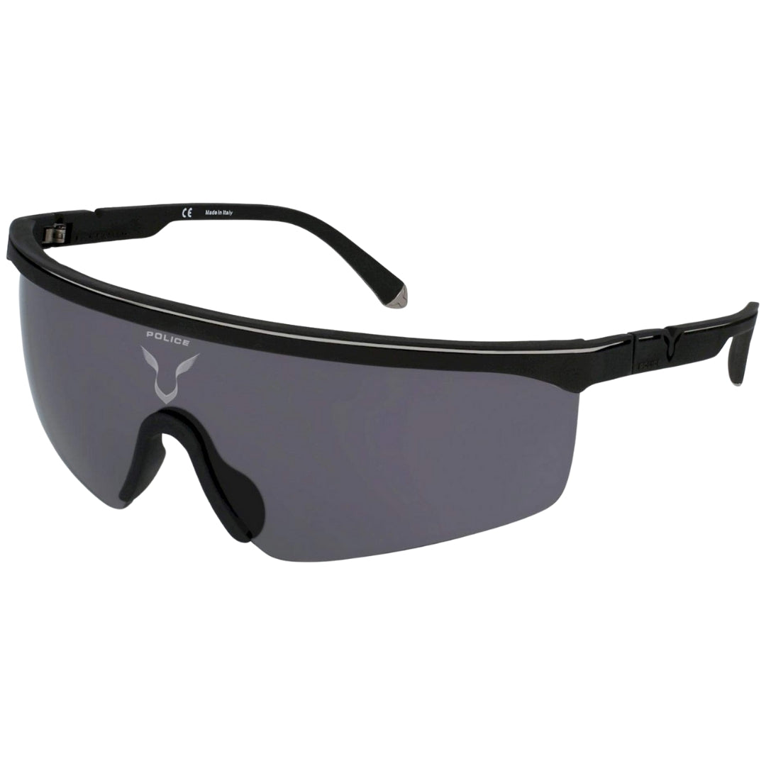 Police X Lewis Hamilton Rubberized Black Sunglasses