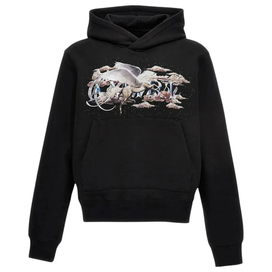 Amiri Pegasus Script Hoodie Black