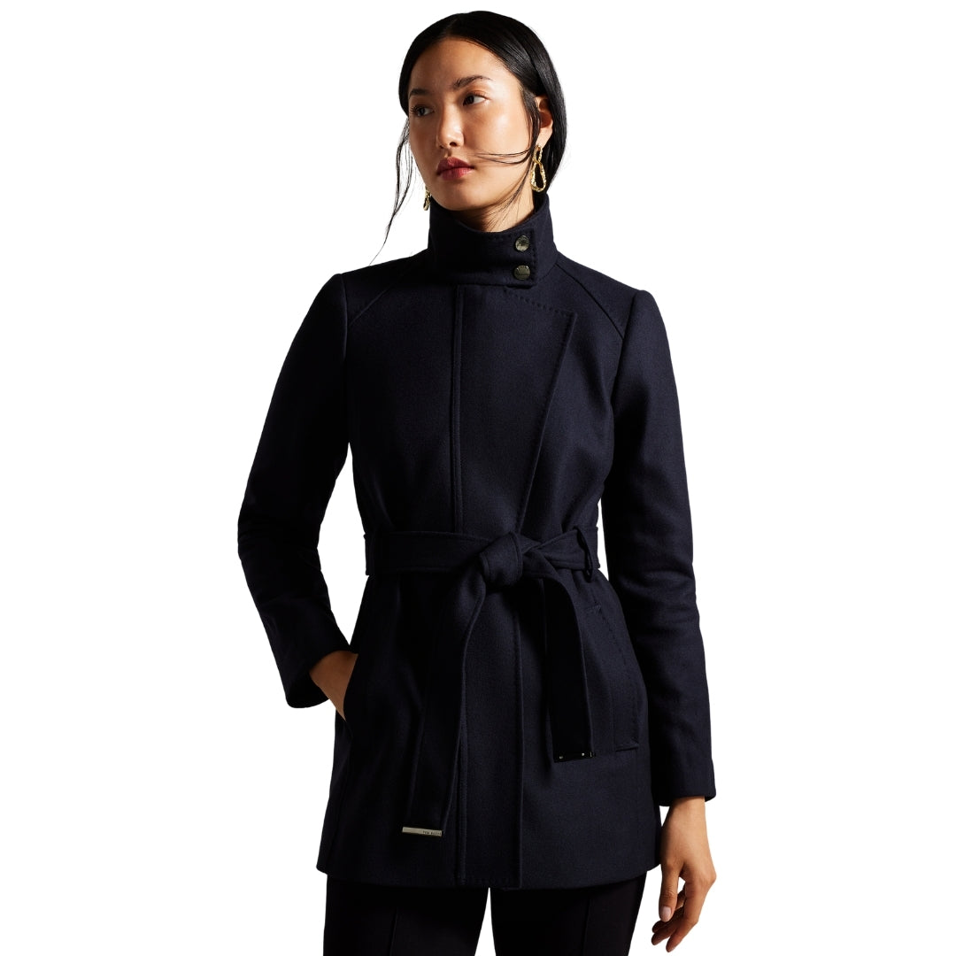 Ted Baker WMO ICOMBIS Short Funnel Neck Coat 6