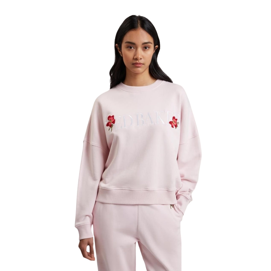 Ted Baker Stiila Ted Baker Branded Light Pink Sweater