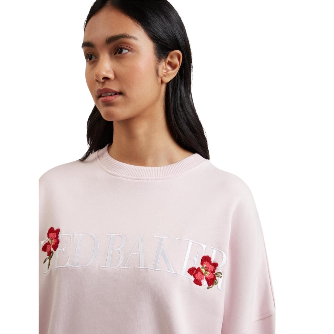 Ted Baker Stiila Ted Baker Branded Light Pink Sweater