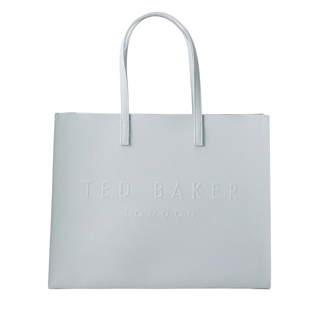 Ted Baker Sukicon Crosshatch East West Light Grey Icon Bag