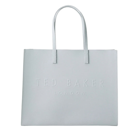 Ted Baker Sukicon Crosshatch East West Light Grey Icon Bag