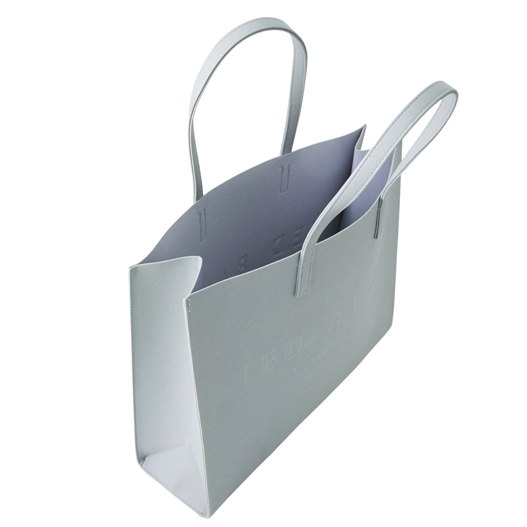 Ted Baker Sukicon Crosshatch East West Light Grey Icon Bag