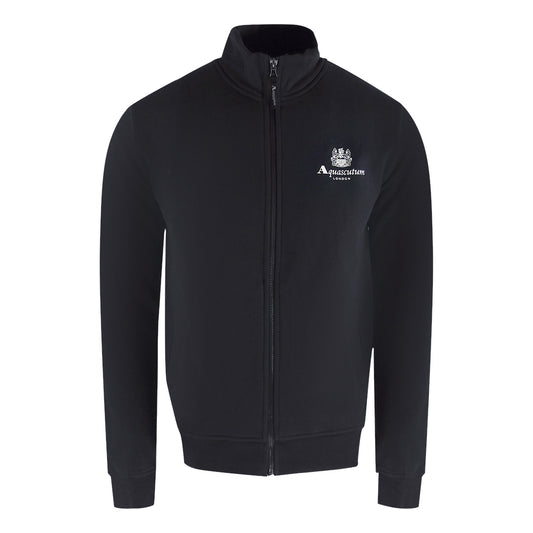 Aquascutum Active Zip Up Black Sweatshirt
