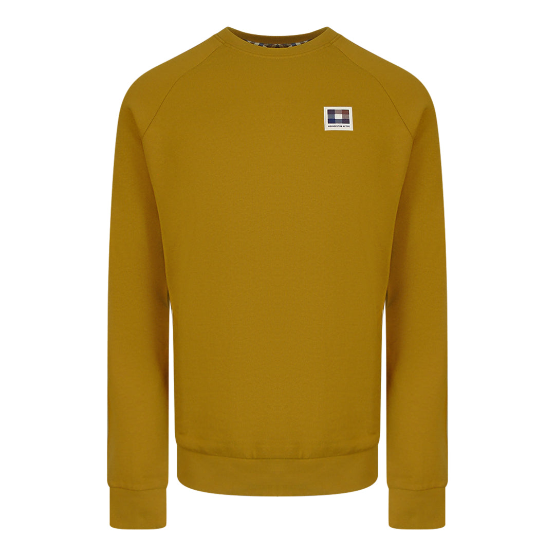 Aquascutum Active Patch Crewneck Chai Tea S